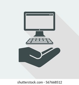 Service offer - Computer assistance - Minimal icon