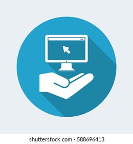 Service offer - Computer assistance - Minimal icon