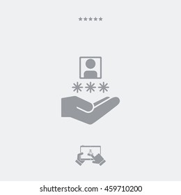 Service offer - Computer protection - Minimal icon