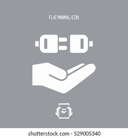 Service offer - Connection concept - Minimal icon