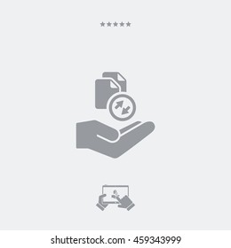 Service offer - Data backup - Minimal icon