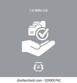 Service offer - Data copy - Minimal icon