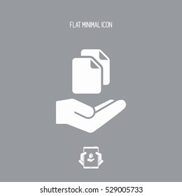 Service offer - Data transfer - Minimal icon