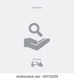 Service offer - Find concept - Minimal icon