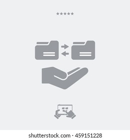 Service offer - Folder synchronization - Minimal icon