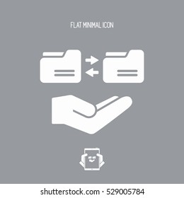Service offer - Folder synchronization - Minimal icon