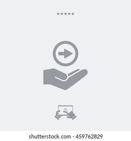 Service offer - Forward concept - Minimal icon