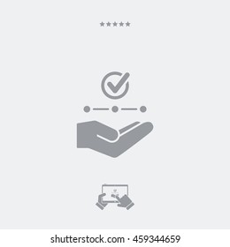 Service offer - Network check - Minimal icon