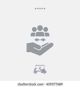 Service offer - Network concept - Minimal icon