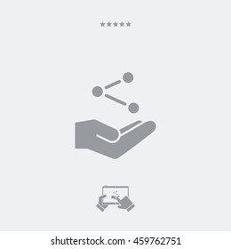 Service offer - Network concept - Minimal icon