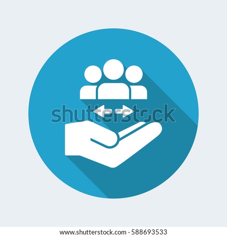 Service offer - Network concept - Minimal icon