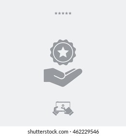 Service offer - Top rating - Minimal icon