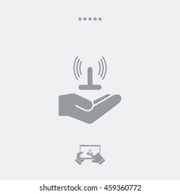 Service offer - Wi-fi area - Minimal icon