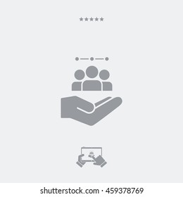 Service offer - Workgroup team - Minimal icon