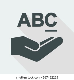 Service offer - Writing text  - Minimal icon
