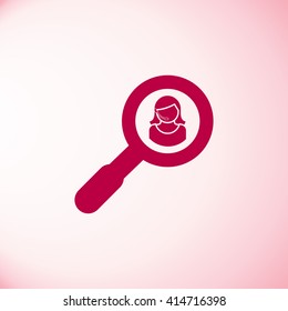 service operator and magnify sign vector