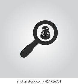 service operator and magnify sign vector