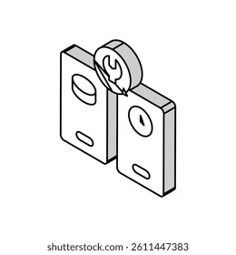 service options isometric icon vector. service options sign. isolated symbol illustration