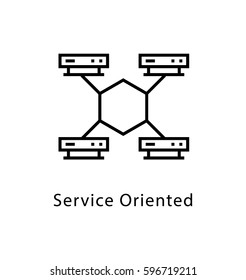 Service Oriented Vector Line Icon