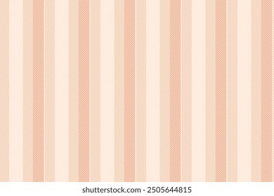 Service pattern stripe vertical, yard textile vector background. Horizontal texture lines seamless fabric in linen and orange colors palette.