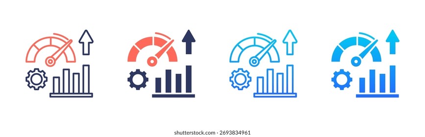 Service Performance Icon Pack En Varios Estilos