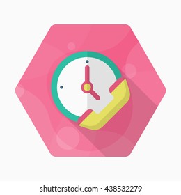 Service phone icon, Vector flat long shadow design. Shipping and logisticst concept.