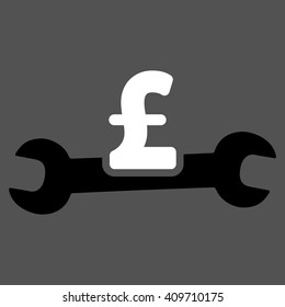 Service Pound Cost vector icon. 