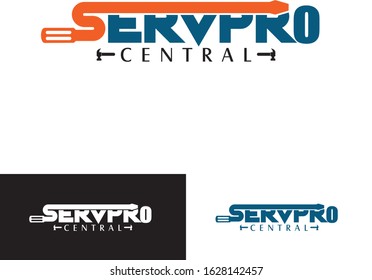 Service Pro Centra minimalist and clean Logo Template