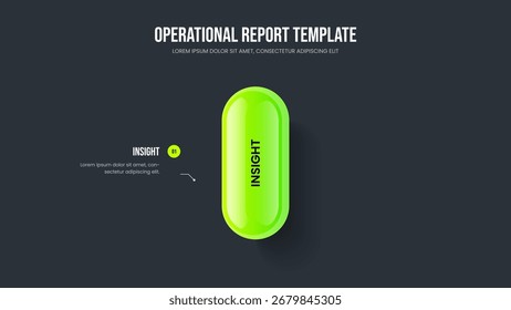Service Proposal One Element Diagram Frame Design. Business Launch 1 Option Infographic Slide Template. Marketing Planning Presentation Layout Vector Illustration.