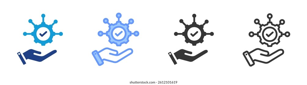 Service Provider icon set multiple style collection