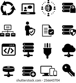 IT service provider and service management icons