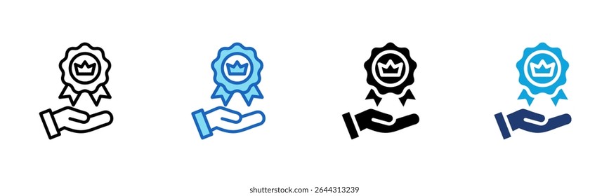 Icono de calidad de servicio Multi Style Ilustración vectorial