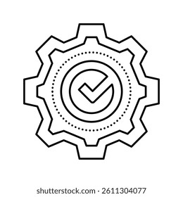 service quality line icon vector. service quality sign. isolated contour symbol black illustration