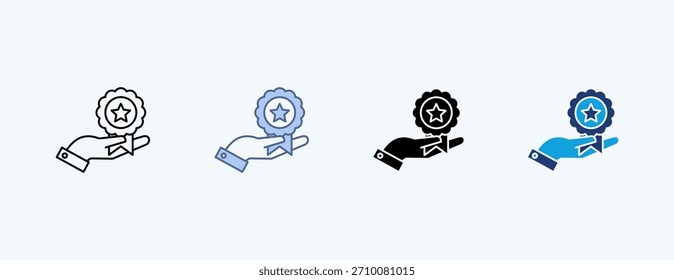 Service Quality Multiple Icon Illustration Vector