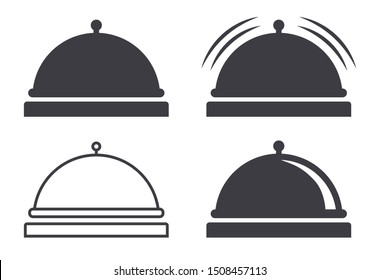 Service reception bell icons vector illustration