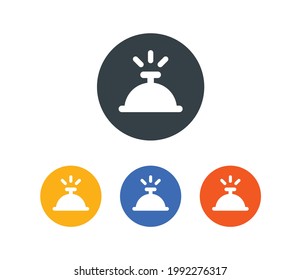 Service reception bell icons vector illustration. 