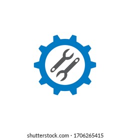 service repair logo vector illustration design 