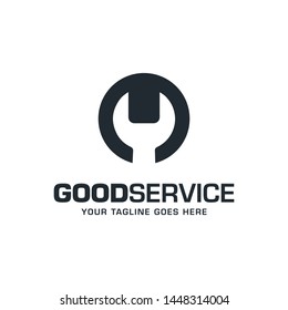 Service Repair Tools Logo Template Vector