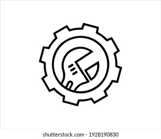 Service Repair Tools Logo Template Vector.