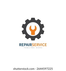 service repair tools logo template vector