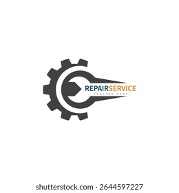 service repair tools logo template vector