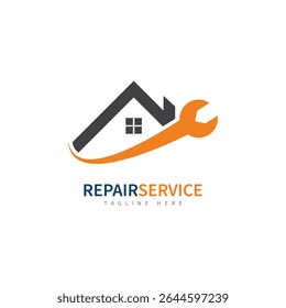 service repair tools logo template vector