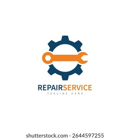 service repair tools logo template vector