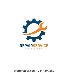 service repair tools logo template vector