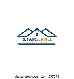 service repair tools logo template vector