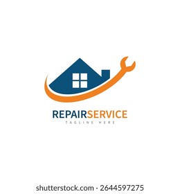 service repair tools logo template vector
