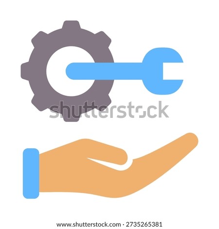 Service Request Icon - Flat Color Icons For Accounting and Business