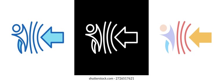 Ilustración vectorial de estilo triple Service Resilience Icon
