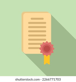 Service review icon flat vector. Customer survey. Online business