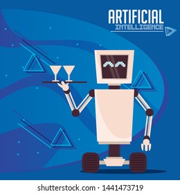 Service robot AI, city of tomorrow